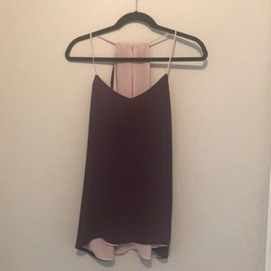 Reversible tank top dark purple/light violet